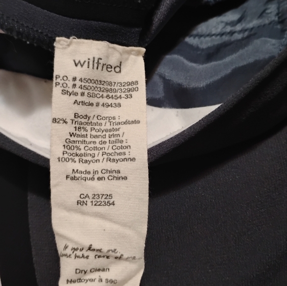 Aritzia Wilfred | EUC Effortless Tuxedo Trousers Tailored Straight-Leg Cut | 4 - Picture 4 of 16